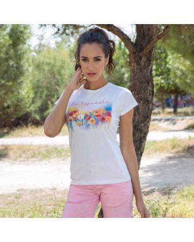 Camiseta La Española flores