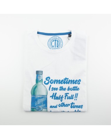 Camiseta Centauro Estampación Botella azul
