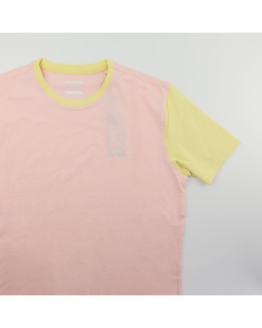 Camiseta CLK Polo rosa con mangas y cuello de colores