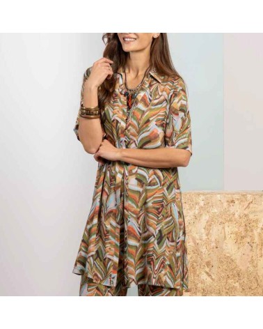 Pantalón Roberto Bassi estampado verde 