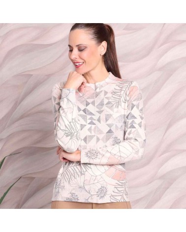 Jersey Roberto Bassi estampado cuello