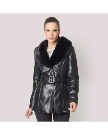 Abrigo Roberto Bassi piel pelo