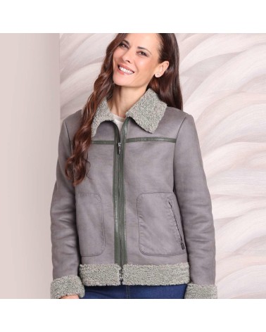 Cazadora Roberto Bassi rizo interior