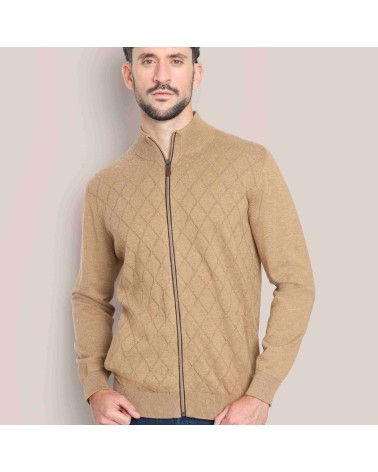 Chaqueta Tem Fórmula cremallera rombos