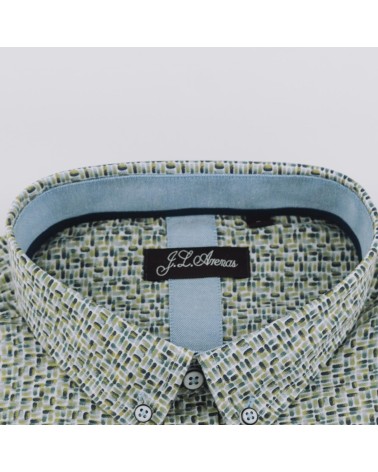 Camisa JLArenas estampada bolsillo