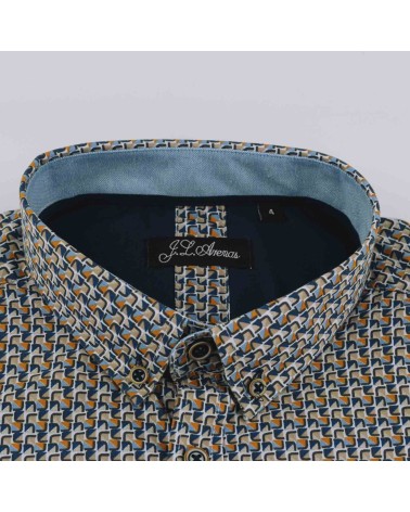Camisa JLArenas estampada bolsillo