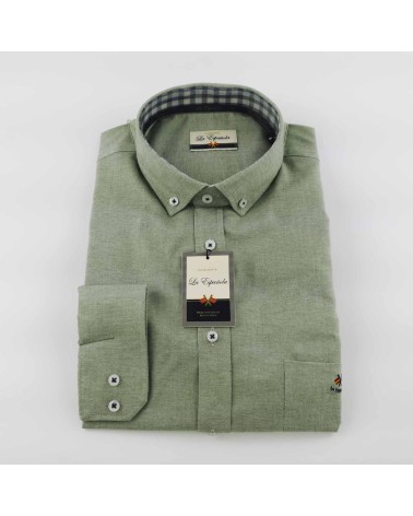 Camisa La Española lisa bolsillo