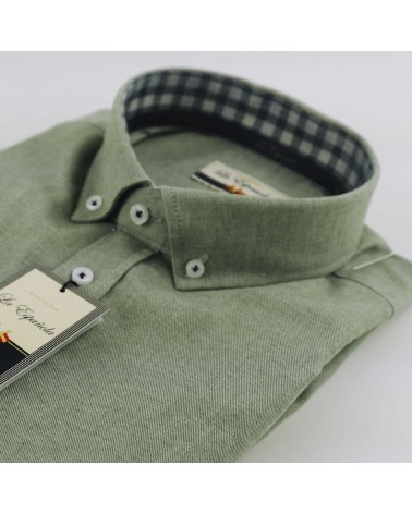 Camisa La Española lisa bolsillo