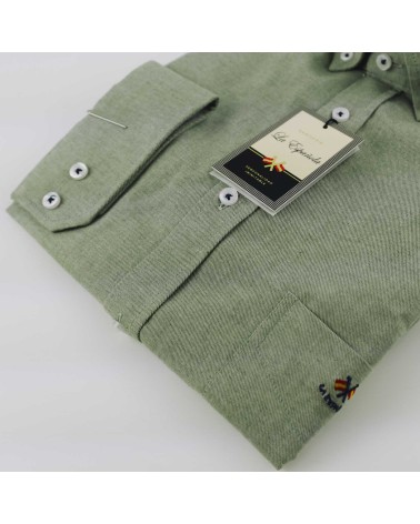 Camisa La Española lisa bolsillo