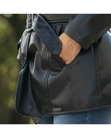 Abrigo Roberto Bassi piel pelo