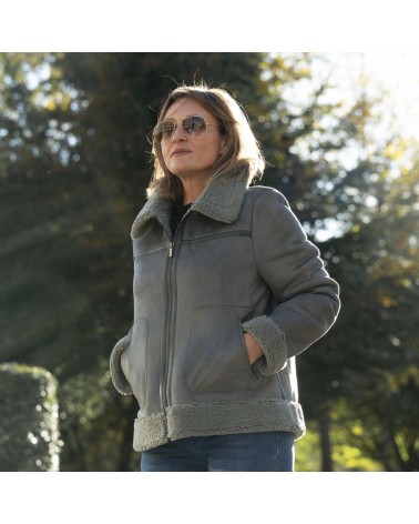 Cazadora Roberto Bassi rizo interior