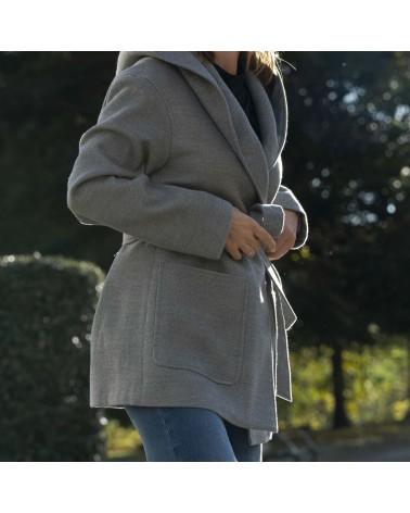 Abrigo Roberto Bassi paño cinturón