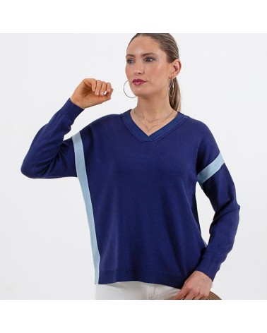 Jersey Trípode pico rayas brillos