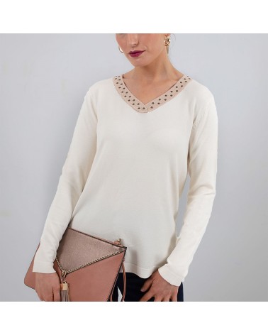 Jersey Trípode cuello tachuelas