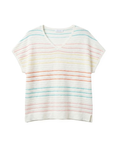 Camiseta Punto Rayas Pastel Trípode