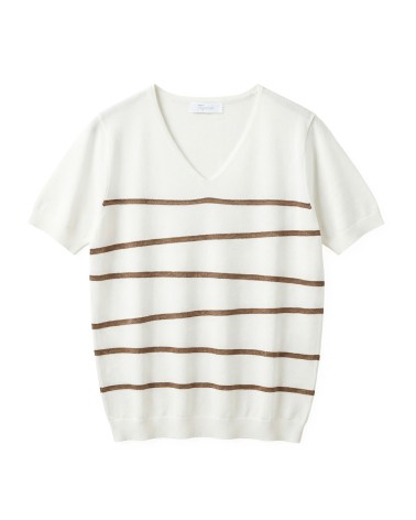 Camiseta Punto Rayas Asimétricas Trípode