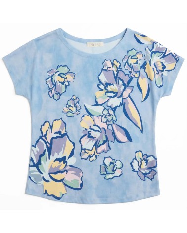 Camiseta Punto Acuarela Floral Abril