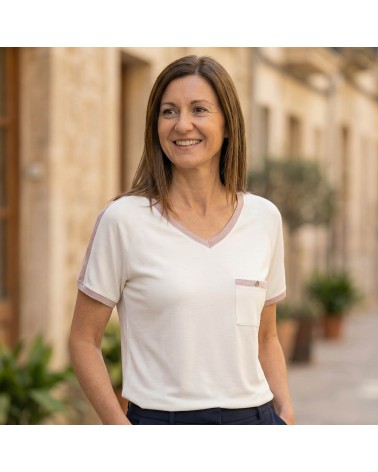 Camiseta Punto Bolsillo Abril