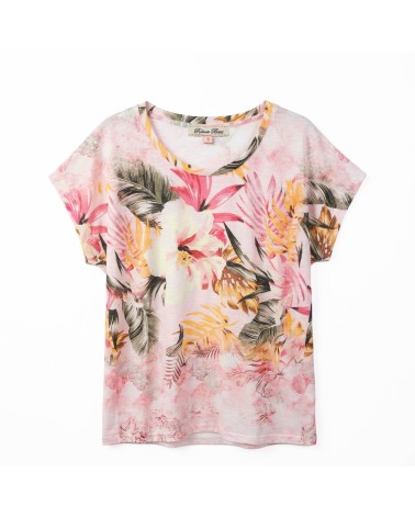 Camiseta Punto Flores Tropicales Roberto Bassi