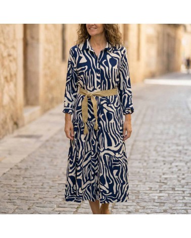 Vestido Ondas Marinas Roberto Bassi