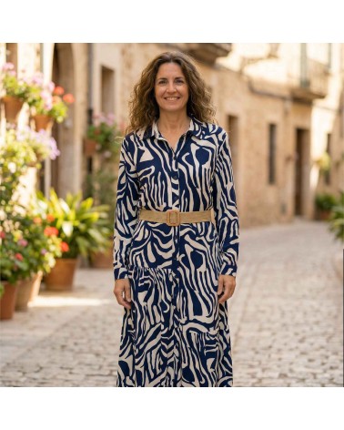 Vestido Ondas Marinas Roberto Bassi