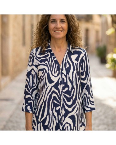 Blusa Ondas Marinas Roberto Bassi