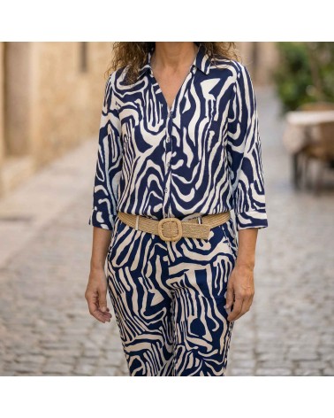 Blusa Ondas Marinas Roberto Bassi