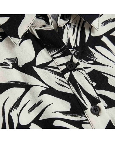 Vestido Palmeras Contraste Roberto Bassi