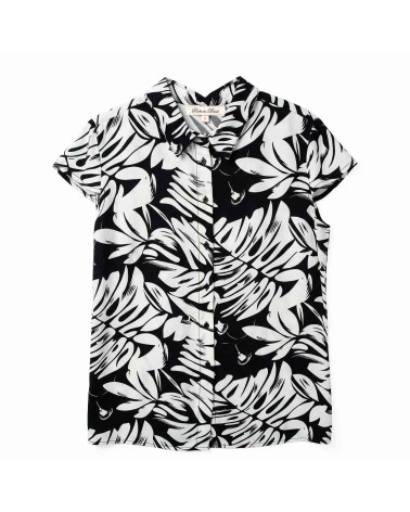 Blusa Palmeras Contraste Roberto Bassi