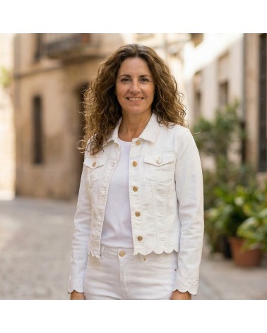 Cazadora Vaquera Detalles Bordados Roberto Bassi