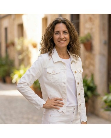 Cazadora Vaquera Detalles Bordados Roberto Bassi