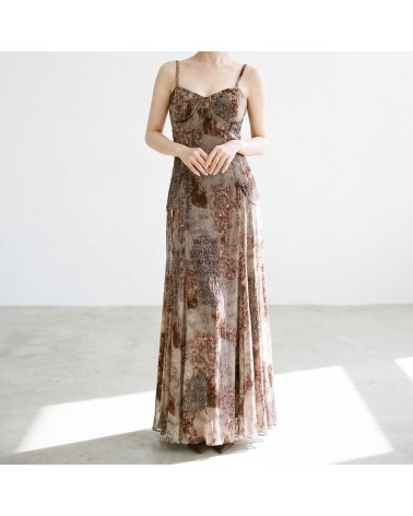 Vestido Floral con Brillos