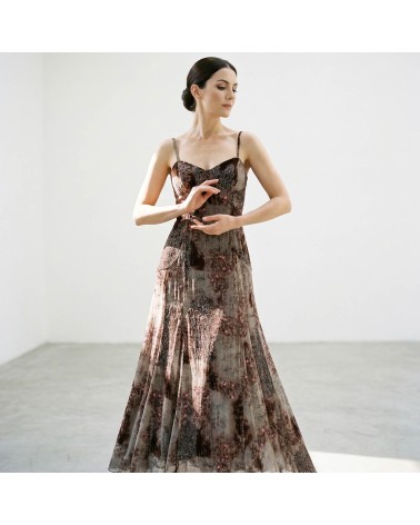 Vestido Floral con Brillos