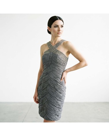 Vestido Champagne Brillo