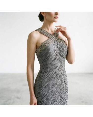 Vestido Champagne Brillo