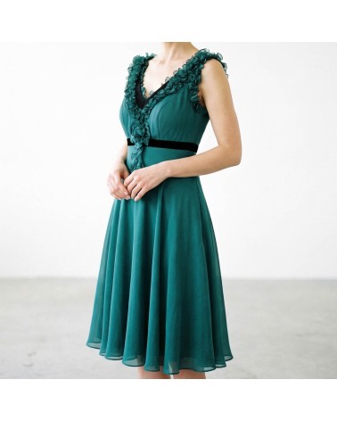 Vestido Esmeralda Volantes