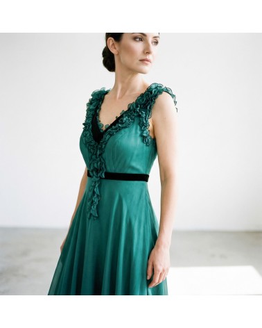 Vestido Esmeralda Volantes