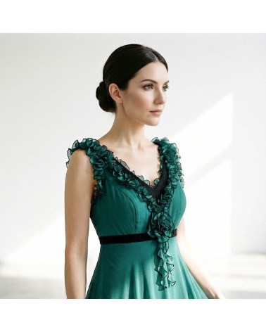 Vestido Esmeralda Volantes