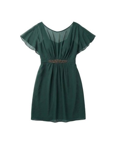 Vestido Ceremonia Gasa Fluido